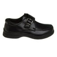 thumbnail image 2 of French Toast Toddler Boys Faux Leather Buckle Comfort School Shoes - Black, 10, 2 of 7