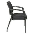 thumbnail image 3 of Office Star Products Visitor’s Chair Black Frame Padded Arms, 3 of 6