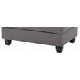 thumbnail image 5 of Contemporary Home Living Faux Leather Upholstered Storage Ottoman - 37" - Gray, 5 of 6