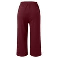 thumbnail image 5 of SIYUDAN Womens Trousers Womens Pants Casual Red Adult Work Pants Women Comfy Work Pants Wide Leg Pants For Women Womens Summer Outfits, 5 of 5
