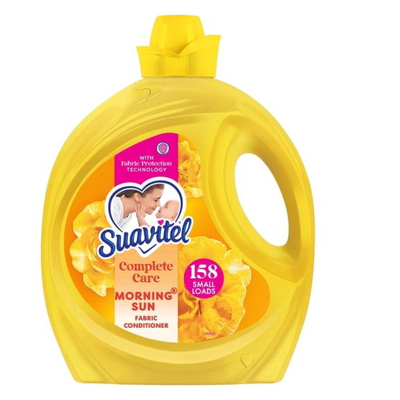 Suavitel Complete Liquid Fabric Softener, Fabric Conditioner, Morning Sun Scent, 158 fl oz Bottle