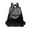 Dark Black, variant on Faux Leather Backpack Elegant Flap Fashion Casual Rucksack Adjustable Strap Anti Theft Daypack For Daily Commuting Travel(White-33Cm)