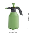 thumbnail image 3 of Junepar 2L Manual Pressure Garden Sprayer 12.2in Handheld Water Spray Bottle with Adjustable Nozzle Portable Sprinkling Can for Gardening Cleaning Patio Care Green, 3 of 4