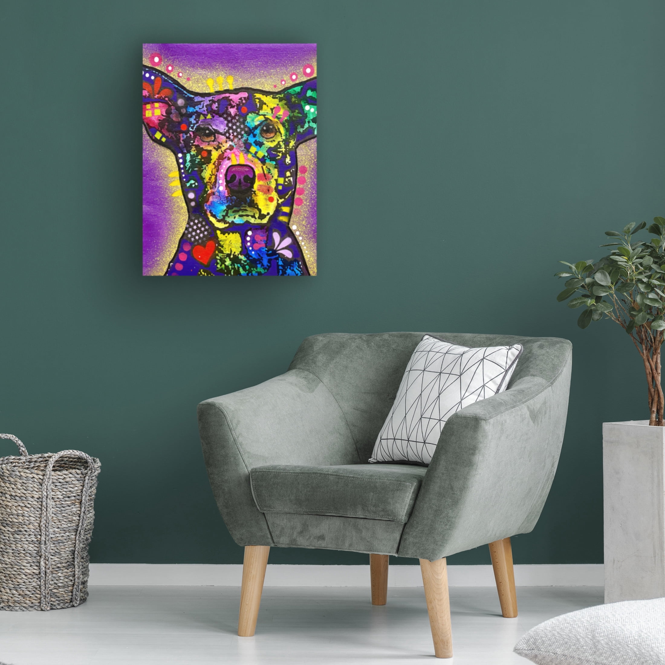 Canvas Wall Art - Dean Russo 'Undivided Attention' Wall Art for Living Room, Bedroom, or Office Décor by Trademark Fine Art - 35 x 47 Inches