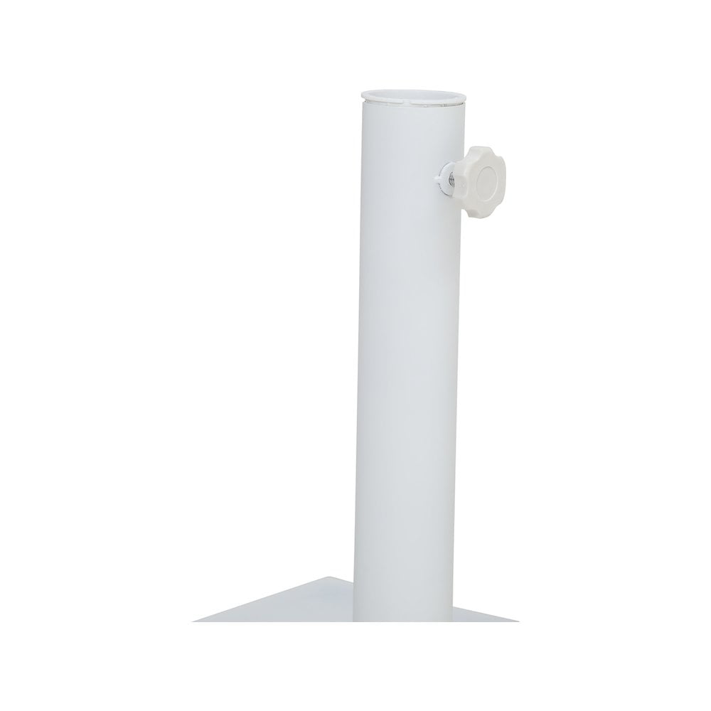Meridian Furniture Belize White Steel Patio Umbrella Base
