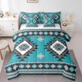 thumbnail image 1 of Erosebridal Boho Aztec Bedding Sets King Size, Retro Geometry Comforter Sets with Sheets, Tribal Hippie Style Decor, 7pcs, 1 of 5