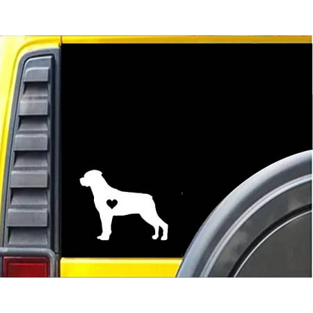 Heart Rottweiler - Rottweiler Decal Little Heart *J593* 6 inch dog Sticker