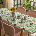 thumbnail image 3 of St. Patrick's Day Table Cloths for 8 Foot Rectangle Tables, Lucky Shamrocks Harp Beer Horseshoes Envelope Patio Waterproof Elastic Fitted Tablecloths, Washable Rectangular Table Cover for Camping, 3 of 8