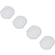 thumbnail image 2 of 100 Uds. Almohadillas transparentes cómodas para pendientes con Clip, 0,31 pulgadas x 0,39 pulgadas, almohadilla invisible Invisible para Clip de oreja, almohadilla antideslizante ovalada Feliz Sencillez, 2 of 5