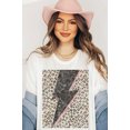 thumbnail image 2 of LEOPARD LIGHTNING GRAPHIC PLUS SIZE TEE / T-SHIRT, 2 of 5
