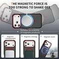 thumbnail image 5 of ELEHOLD Magnetic Case for iPhone 17 Pro Max, Rugged Matte Shockproof Phone Case with Kickstand,Red, 5 of 9