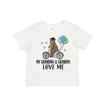 

Inktastic Grandma Grandpa Love Me Gift Toddler Boy Girl T-Shirt