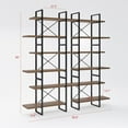 thumbnail image 2 of Davee Brown Walnut Color Storage Organizer and Display Bookshelves, 2 of 3