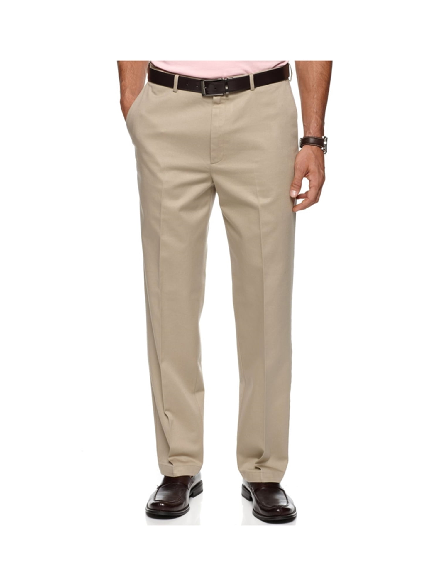 Haggar Mens Heritage No Iron Casual Trousers khaki 38x29 Walmart Canada