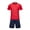 Red, variant on ZZwxWA Kids Boys Girls Soccer Uniform Athletic Jersey with Shorts Set Basketball Football Sports Outfits