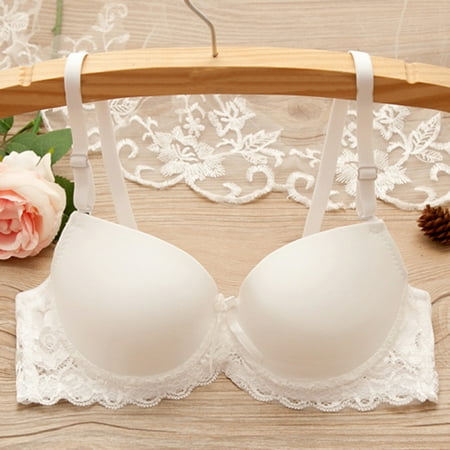 

Leylayray Underwear Women Women Push Up Deep V Ultrathin Underwire Padded Lace Brassiere Bra PP 34B/75B Purple 34B(Buy 2 Get 1 Free)