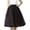 Black, variant on Womens Tulle Skirts Elastic High Waist Pleated Skirt Mesh Flowy A-Line Party Midi Tutu Skirts