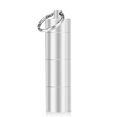 thumbnail image 1 of Pastillero con llavero, pastillero pequeño de metal con 3 compartimentos, pastillero de viaje portátil impermeable, pastillero para bolso, 1 of 5