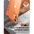 thumbnail image 3 of i-Blason Ares Series Designed iPhone 12 Mini Case 5.4 inch (2020 Release), Dual Layer Rugged Clear Bumper Case for iPhone 12 Mini with Built-in Screen Protector (Orange), 3 of 7