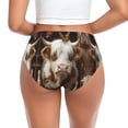 thumbnail image 3 of Womens Underwear Cow With Butterflies Cuteness No Show Seamless Underwear for Women, Soft Stretch Women's Panties, Hipster Ladies Panties Bikini Underwear Briefs, 3 of 6