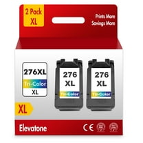 275XL Printer Ink Compatible for Canon Ink PG275XL and CL276XL 275XL Ink Cartridge for PIXMA TS3522 TS3722 (2x Tri-Color)