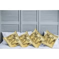 thumbnail image 6 of Ambesonne Dragon Throw Pillow Cover 4 Pack, Chinese Eastern Myth, 16", Mustard and Black, 6 of 6