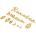 thumbnail image 4 of Placa colgante de madera, letrero colgante, adorno de pared, letras DIY, adornos de pared, decoración del hogar, dorado, 4 of 14