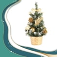 thumbnail image 2 of Matsuzay Pino de Navidad de 20cm, árbol Artificial pequeño, decoración de Navidad falsa, accesorio DIY, atmósfera de Año Nuevo, adorno para centro Kits de decoración para fiestas oro Matsuzay HA008880-01, 2 of 6