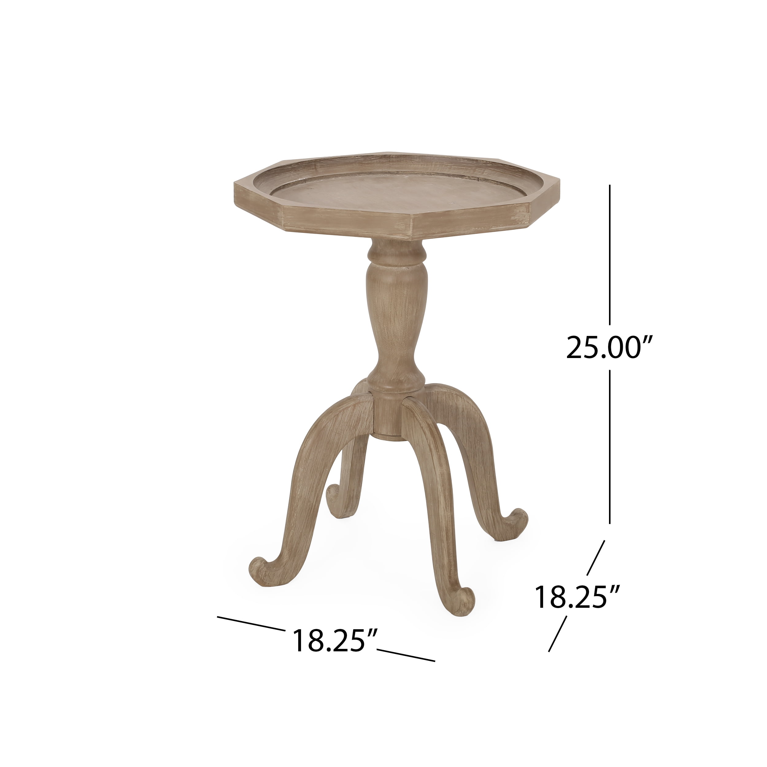 Noble House Noble House Jaanvi Faux Wood Accent Table, Natural