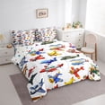 thumbnail image 3 of Feelyou Helicopter Boys Bedding Comforter Set 7pcs, Plane Aircraft Queen Bedding Sets, 3 of 8