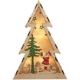 thumbnail image 1 of 1Pc Gadget Escritorio Madera Decoración de Papá Noel Mesa de luz cálida Navidad Madera Decoraciones navideñas Forma de árbol de Navidad Luces nocturnas de madera Árbol de Navidad brillante Novedad Pluma Hombre ER, 1 of 4
