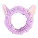 thumbnail image 1 of EeaseMX Diademas elásticas con orejas de gato para mujeres y niñas, maquillaje, lavado facial, mascarilla, peinado, diadema, accesorio para el cabello (morado), 1 of 7