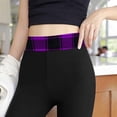 thumbnail image 4 of ZHOUCHANKIDS Thick Fleece Lined Leggings Women - Thermal Winter Pants High Waist Tummy Control, Squat Proof Warm Yoga Running Tights Purple M, 4 of 6