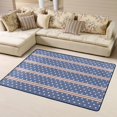 thumbnail image 1 of DouZhe Stars Stripes Red White Blue Pattern Area Rugs Non-Slip Machine Washable Floor Mat, Style Carpet Doormat, 63x48 inches, 1 of 6