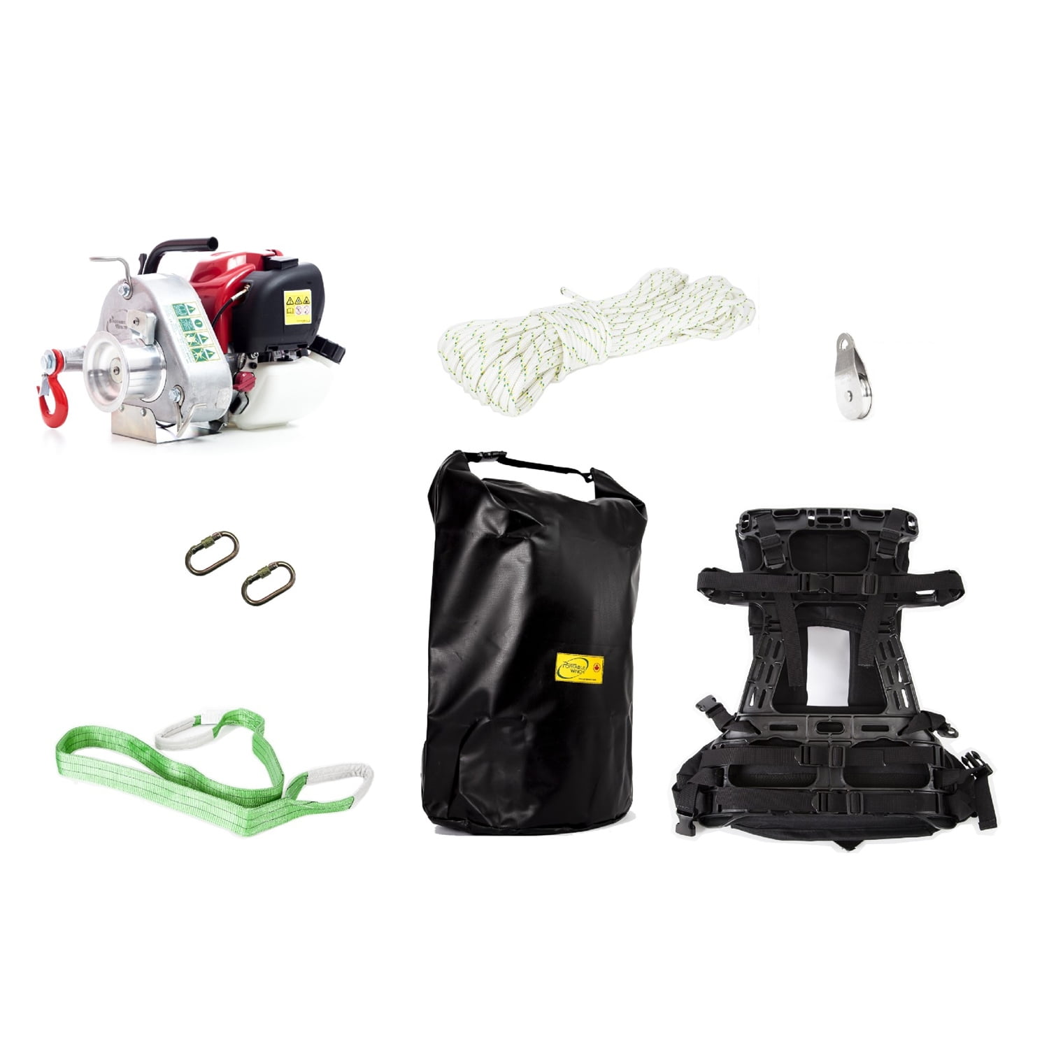 PORTABLE WINCH PCW3000 Winch with Hunting Kit and Backpack 118129