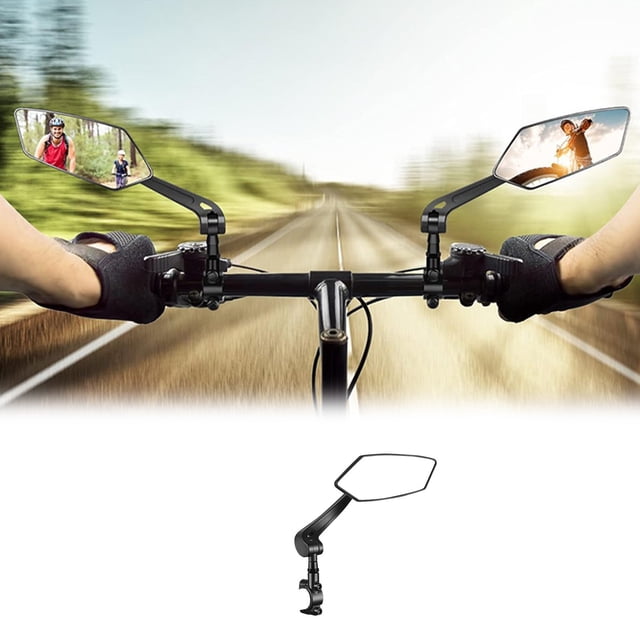Dvkptbk Rétroviseur Réglage de Rotation à 360 Degrés Convient aux Bicyclettes Véhicules Motos et Miroirs Réfléchissants