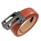 thumbnail image 1 of Jumpingount Cinturón de trinquete de cuero duradero para jeans y trajes - Sin hilos sueltos Cinturones de trinquete de cuero de apariencia Cinturones Rojo marrón ciento veinte, 1 of 6