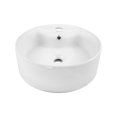 thumbnail image 1 of Lavabo DE CERAMICA REDONDO Gravita LA 1804 165 SOBRECUBIERTA COLOR BLANCO CON rebosadero, 1 of 8