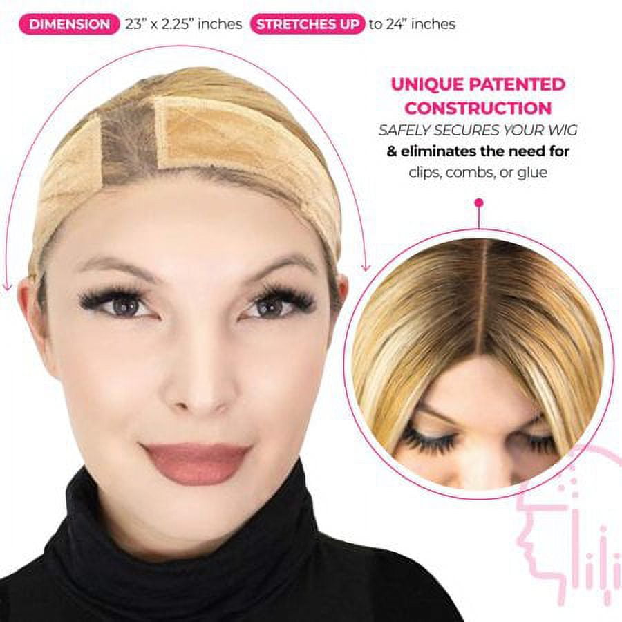 Milano Collection No-Slip Wig Grip Band Original WiGrip Comfort Band for  Women Tension-Free Glueless Wig Installs Black One Size Fit All (Pack of 1)