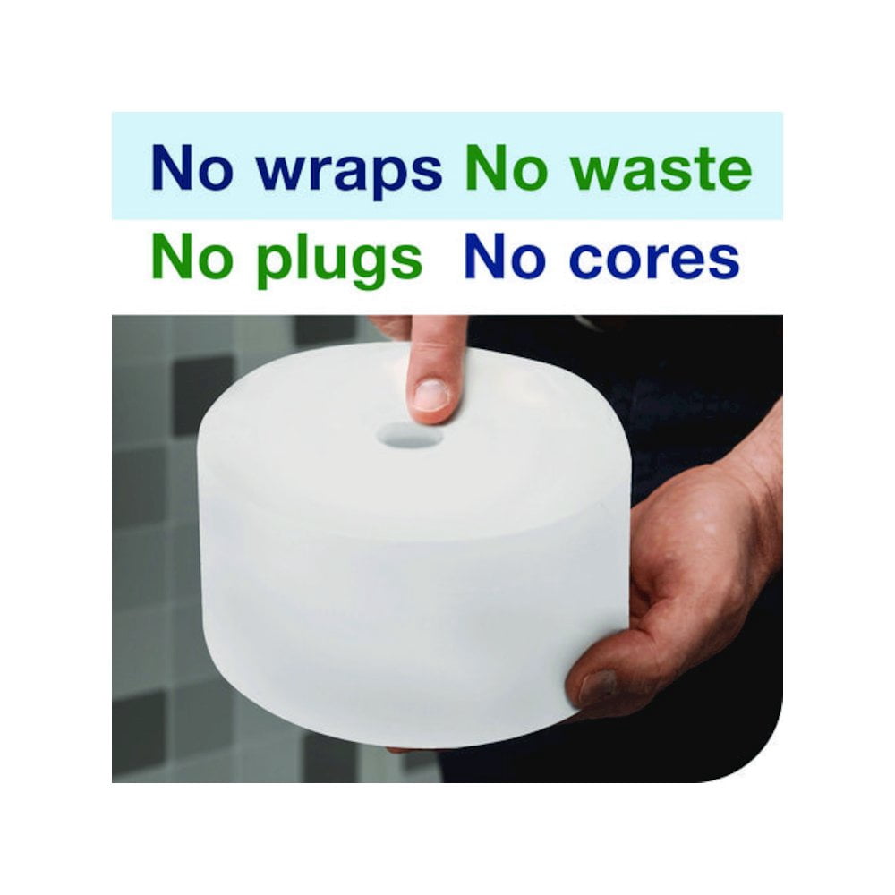 SCA Tissue TRK472887 Tork OptiServe High-Capacity Coreless Toilet Paper - 2-Ply, White - Case of 18