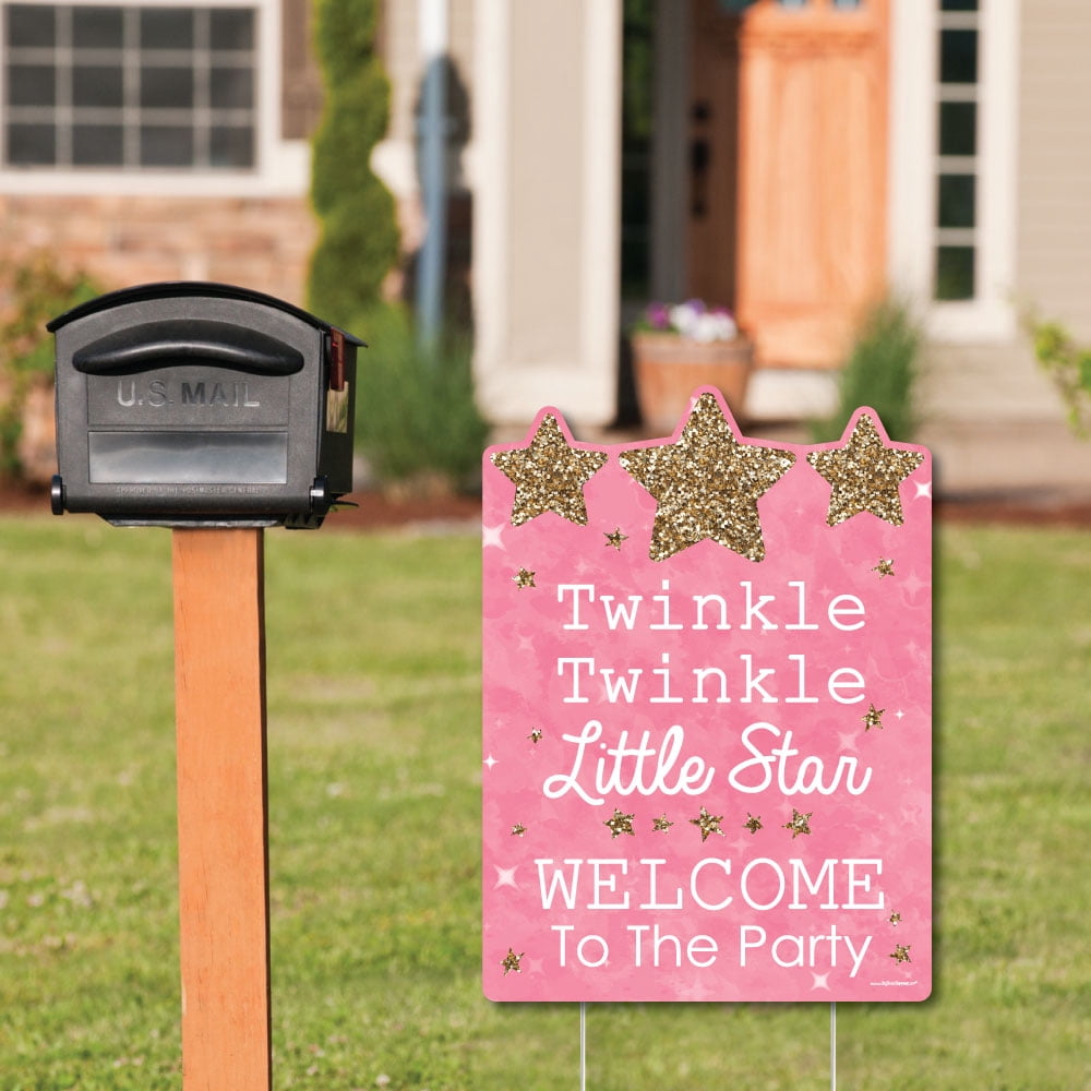 twinkle twinkle little star welcome sign