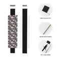 thumbnail image 2 of Wukai Vintage Floral Adjustable Elastic Band Leather Pen Holder,Pencil Holder,Pen Sleeve Pouch for Notebooks,Planners,and Books, 2 of 6
