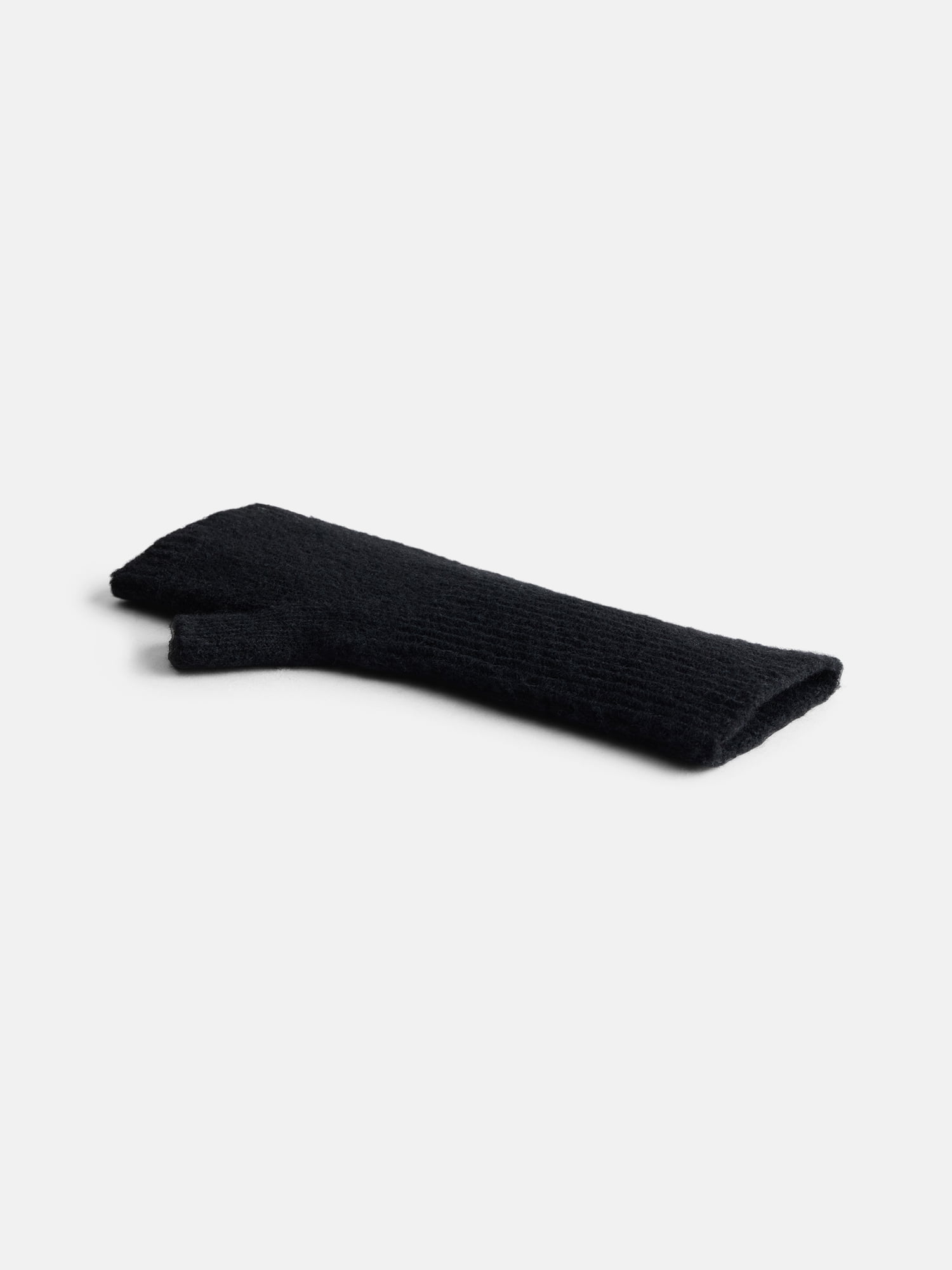 Time and Tru Women's Long Fingerless Gloves, Black, One Size