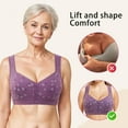 thumbnail image 2 of Lynsiebloom Daisy Bra, Daisy Bras for Older Women, Comfy Front Closure No Underwire Lingerie Seniors, Daily Bra, 2 of 8