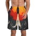 thumbnail image 1 of Fotbe Retro Space Rocket Launch Trajes de Baño Estampados para Hombre, Shorts de Verano de Secado Rápido, Ropa de Playa, Bañadores-Large, 1 of 6