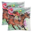 thumbnail image 1 of RYLABLUE Housses de Coussin Cheval Taies d'Oreiller Impression Recto-Verso 18x18 Pouces, Ensemble de 2, 1 of 2