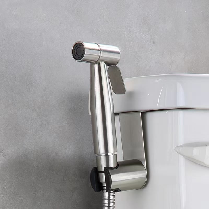 HIBIBUD Bidet Sprayer,304 Stainless Steel,High-Pressure Handheld,No-Drill Installation