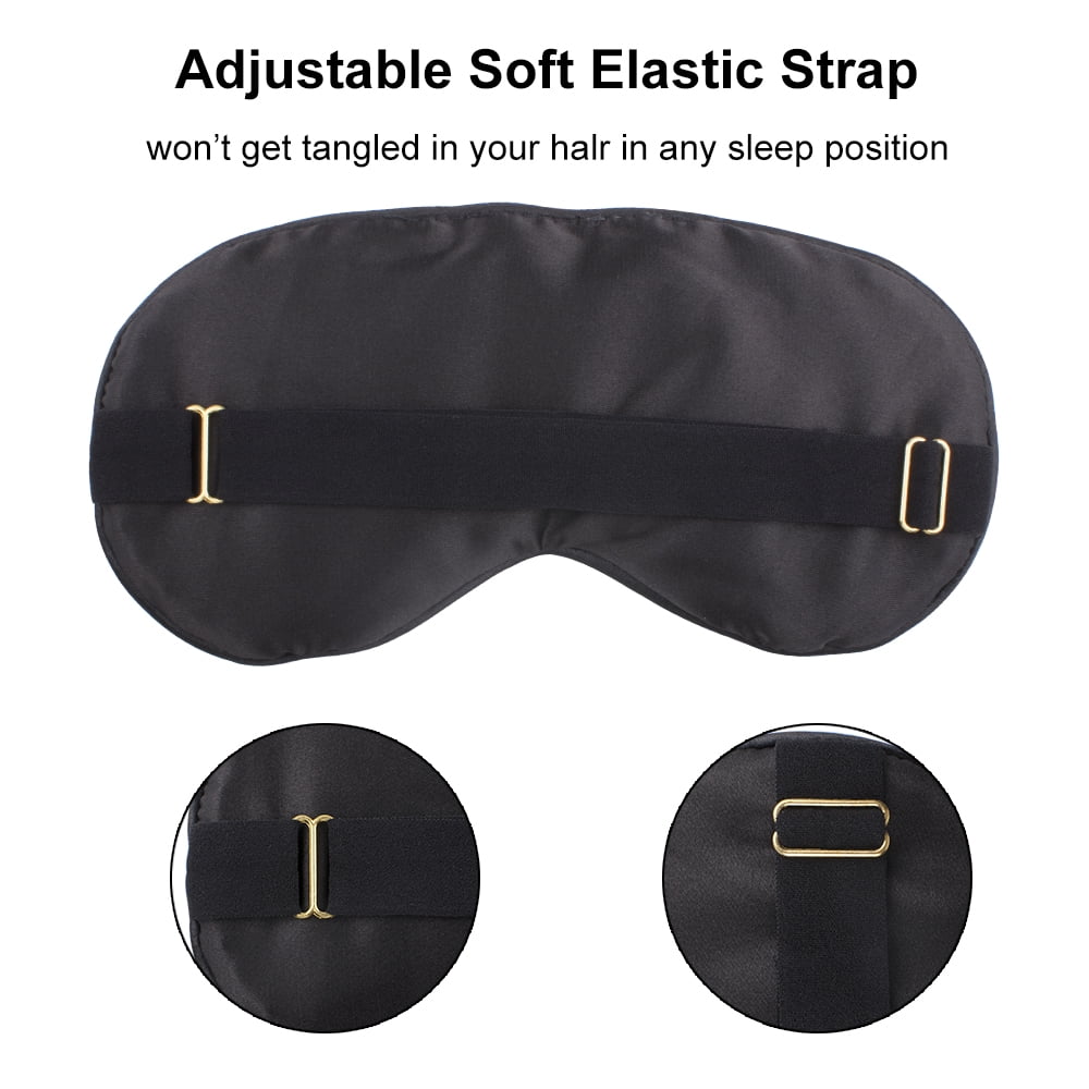 Dropship Lacette 100% Mulberry Silk Eye Mask For Men Women, Block Out Light  Sleep Mask & Blindfold, Soft & Smooth Sleep Mask, No Pressure For A Full  Night's Sleep, Black to Sell