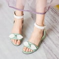 thumbnail image 5 of MZXELPRJD Little Girl Sandals Size 13 Girls Wedge Sandals Toddler Slippers Size 8 Crib Shoes Girls Girl Shoes Size 1 Infant Shoes Kids Green 10.5-11 Years, 5 of 6