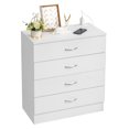 thumbnail image 2 of Ktaxon Dresser with 2 Power Outlets & 2 USB, Chest of 4 Drawers, Vanity dresser for Bedroom, Living Room, White, 2 of 6